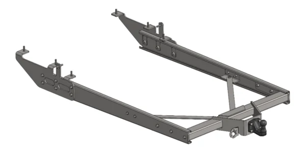Anhängerkupplung Renault Master 2010–2024 für Plattformrahmen - Spezialaufbauten, Pferdetransporter, mobile Verkaufsfahrzeuge