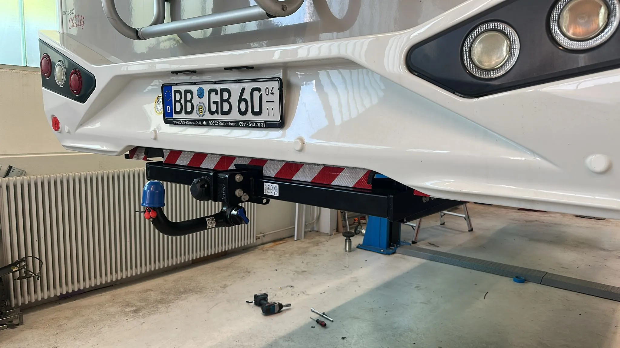 Abnehmbare Anhängerkupplung für Fiat Ducato Wohnmobile ab 06/2006 - ohne werkseitige Vorbereitung